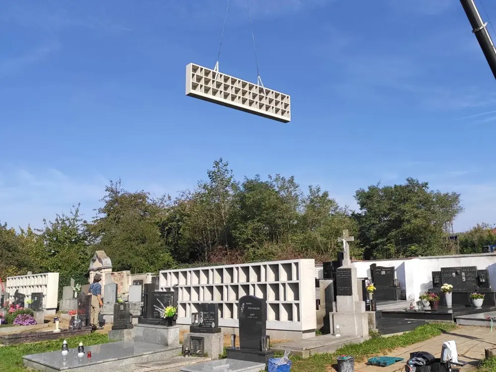 Vyhotovení betonového kolumbária pro Zborovice