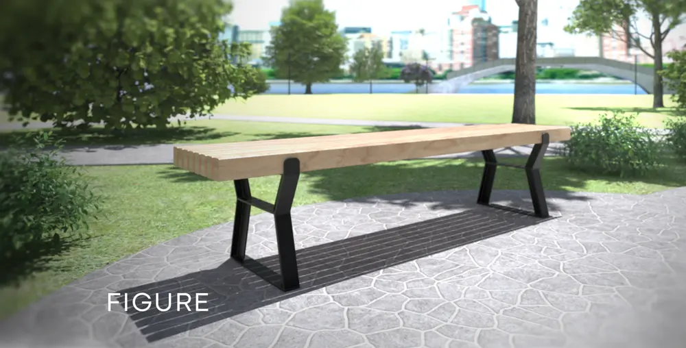 Vizualizace Lavička Figure