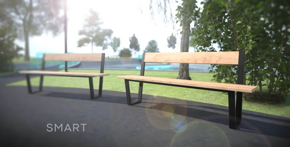 Vizualizace Lavička Smart